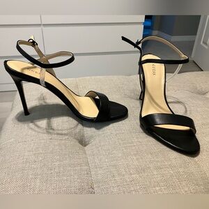 Black leather Guess stilettos, size 8.5 brand new